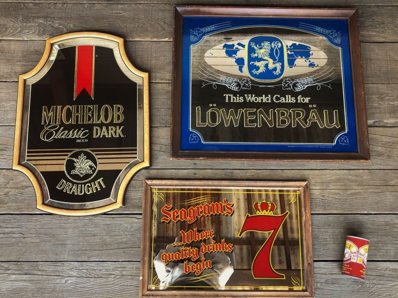 Vintage Lowenbrau Beer Pub Mirror (B050) - 2000toys Antique Mall