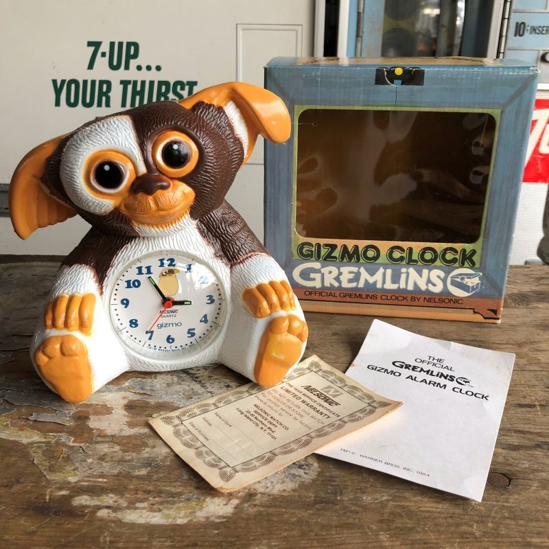 Vintage 1984 Gremlins GIZMO Nelsonic Quartz Clock M.I.B (B637