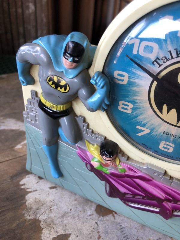70s Vintage Talking alarm Clock Batman & Robin (B747) - 2000toys