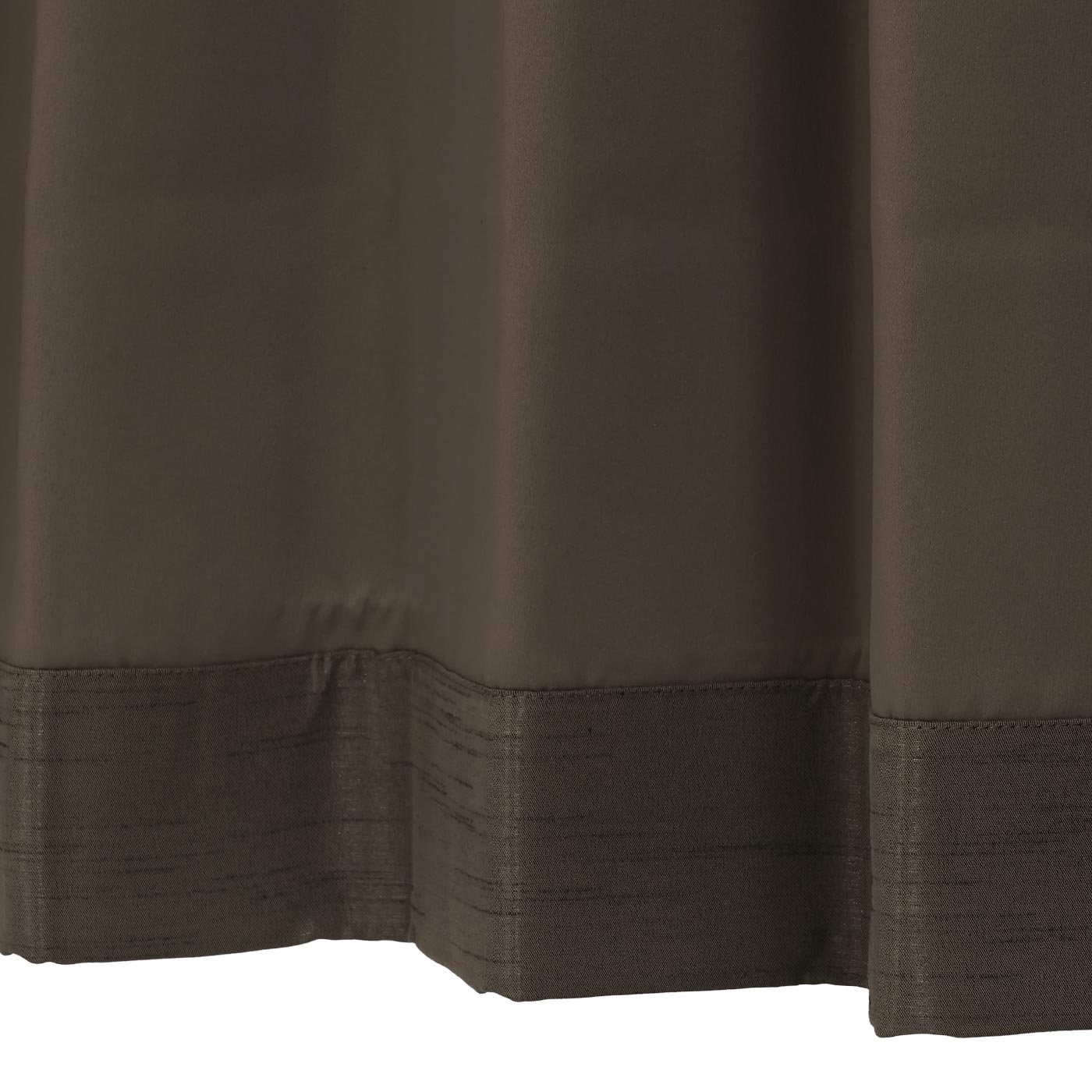 厚地カーテン クリスタル2 100×178 2枚組 ダークブラウン | TWO-ONE