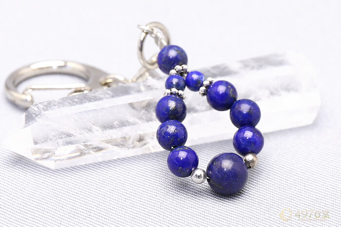 ラピスラズリ キーホルダー 8mmメイン ｜ 天然石通販の4976堂