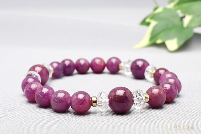 ルビー ブレスレット 10mm3ポイント ｜ 天然石通販の4976堂