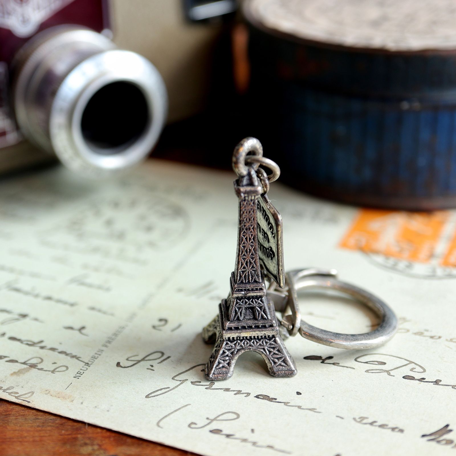SOUVENIR DE LA TOWER EIFFEL エッフェル塔 フレンチキーホルダー