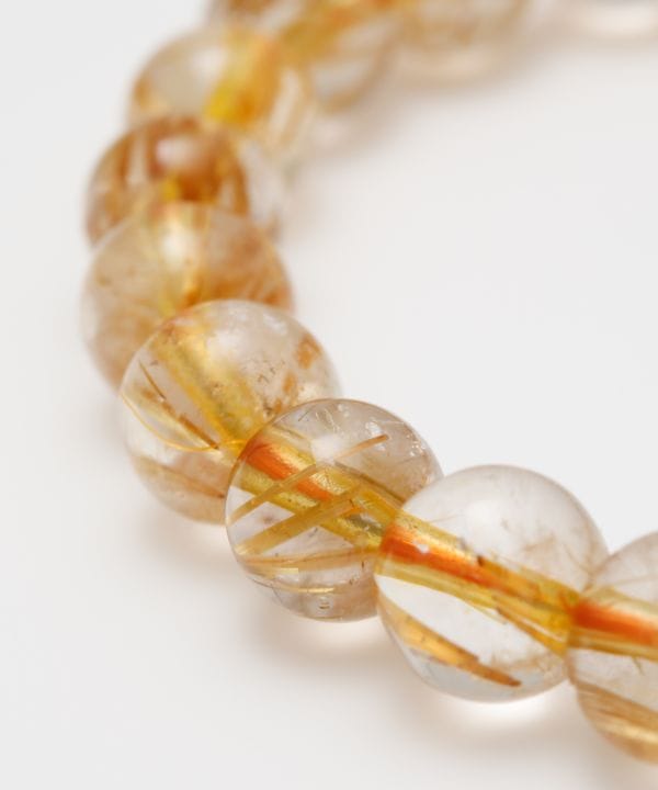 太針(タイチン)ルチルクォーツブレスレット 8mm(ﾌﾞﾗｼﾞﾙ産): 『岩座