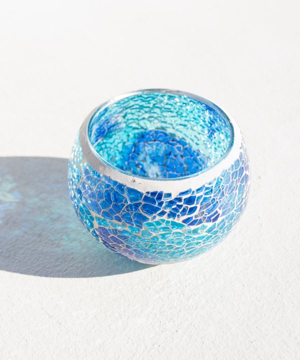 モザイクキャンドルホルダー(BLUE): 『チャイハネ』公式通販