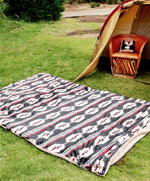 裏ボア】ブランケット MEGA（280×200cm）《NOMADY》(SAND