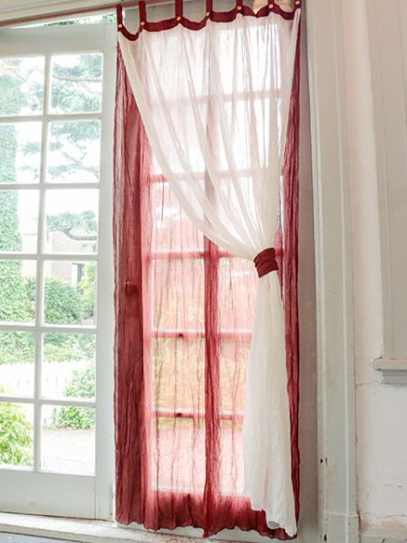 ガーゼカーテン（200cm）(BROWN): 『チャイハネ』公式通販