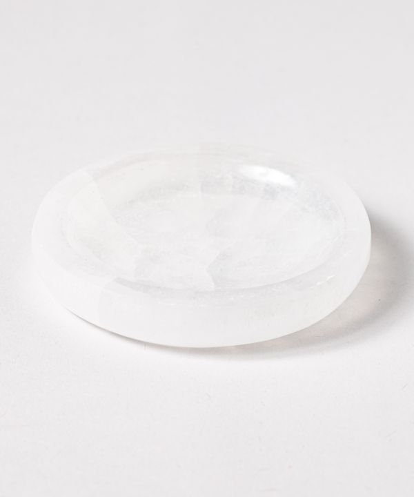 セレナイト丸皿 8cm(ﾓﾛｯｺ): 『岩座(いわくら)』公式通販