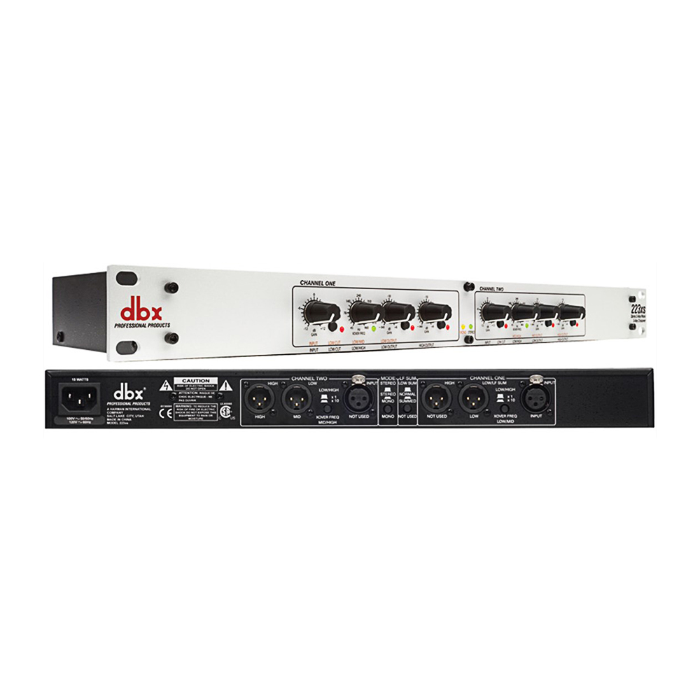 DBX 223xs - Stereo 2-Way/Mono 3-Way Crossover with XLR Connectors