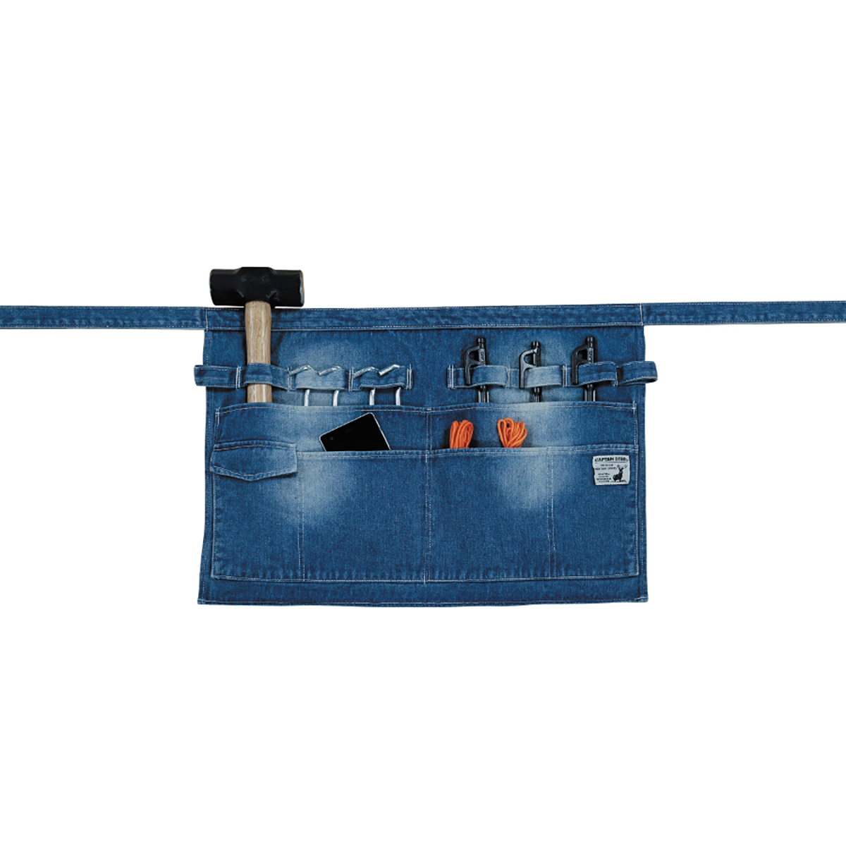 フィールド エプロン ショート(デニム) - アウトドア・キャンプ用品