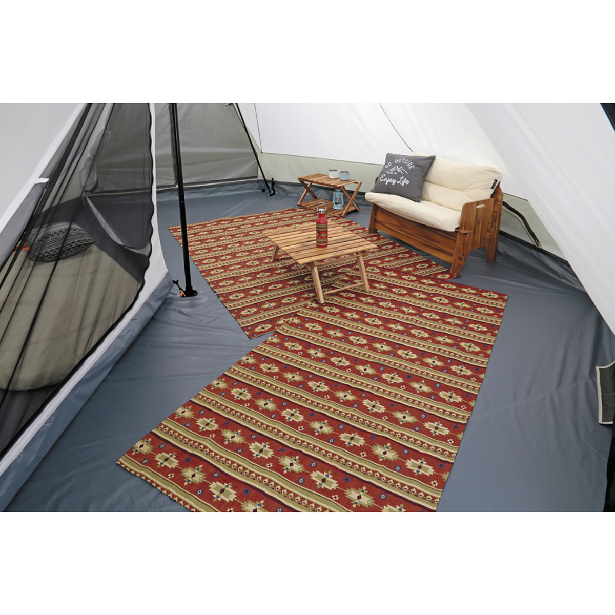 CSネイティブ ラグ1018(レッド) - アウトドア・キャンプ用品