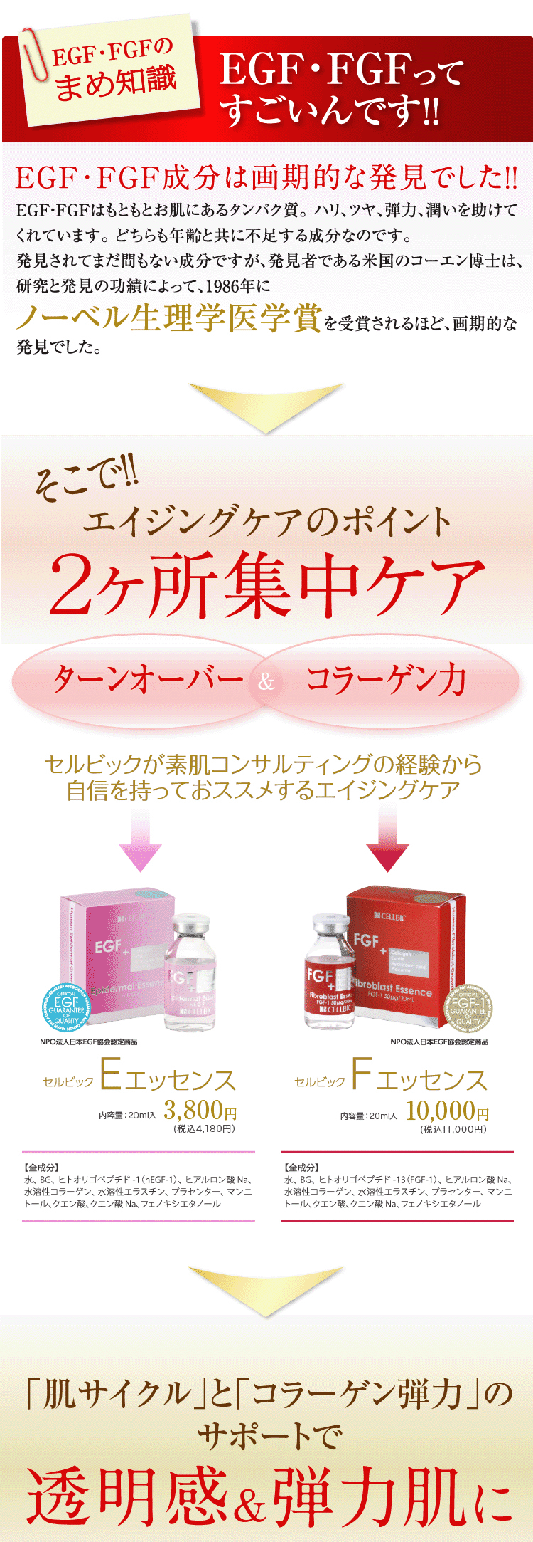 コラーゲン生成力UP】 Fエッセンス|すっぴん美肌をコンサルティング