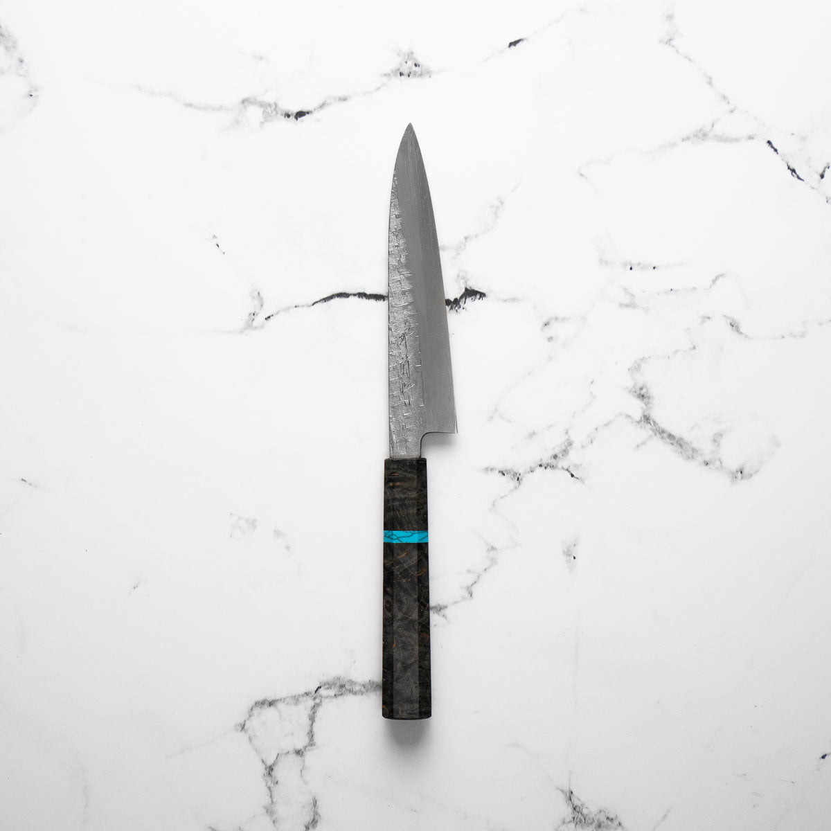Satoshi Nakagawa Ginsan Tsuchime Petty 150mm - Turquoise – Chefs