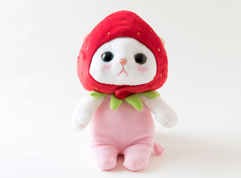 猫のぬいぐるみ いちご M｜猫グッズ・猫雑貨のchoo choo本舗