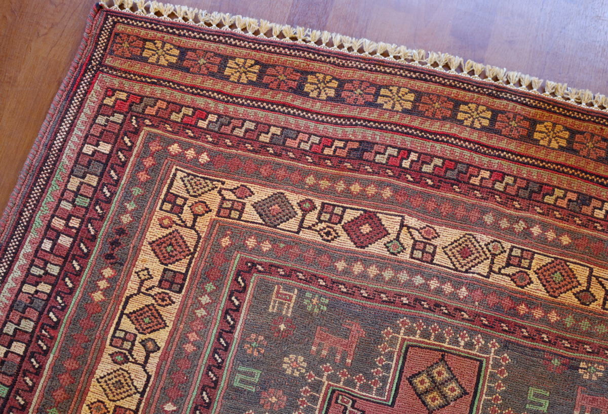 オールドスマックキリム リビングサイズ イラン・アゼルバイジャン地方