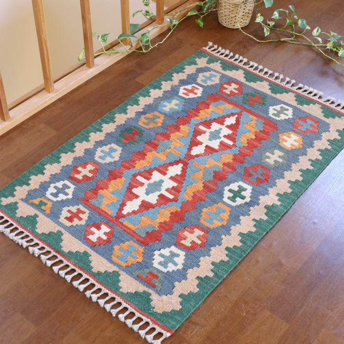 キリム 玄関マットサイズ（90×60cm）｜手織ラグの店クラフトワーク