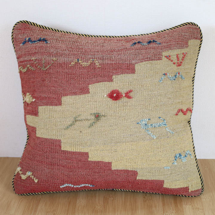 ギャッベキリムクッションカバー｜手織ラグの店クラフトワーク