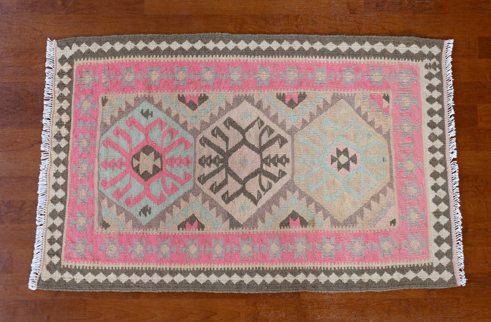 キリム玄関マット イラン、ガズビン産 ／手織りラグの店クラフトワーク