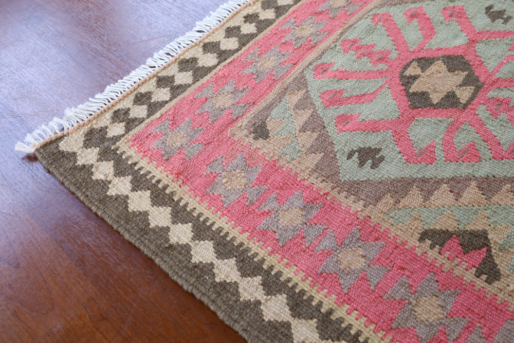 キリム玄関マット イラン、ガズビン産 ／手織りラグの店クラフトワーク