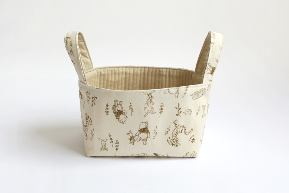 新作無料作り図「ファブリックバスケットの作り方」を公開しました