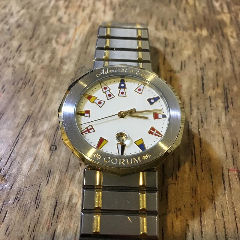 CORUM コルム アドミラルズカップ クォーツ メンズ腕時計修理 - 時計