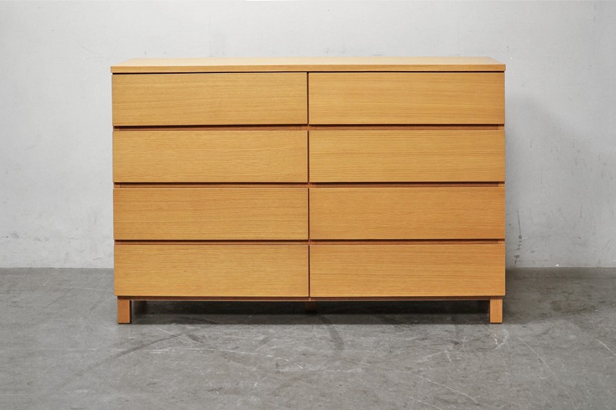 無印良品 MUJI オーク材 ワイドチェスト出張買取-アドア東京- 4段