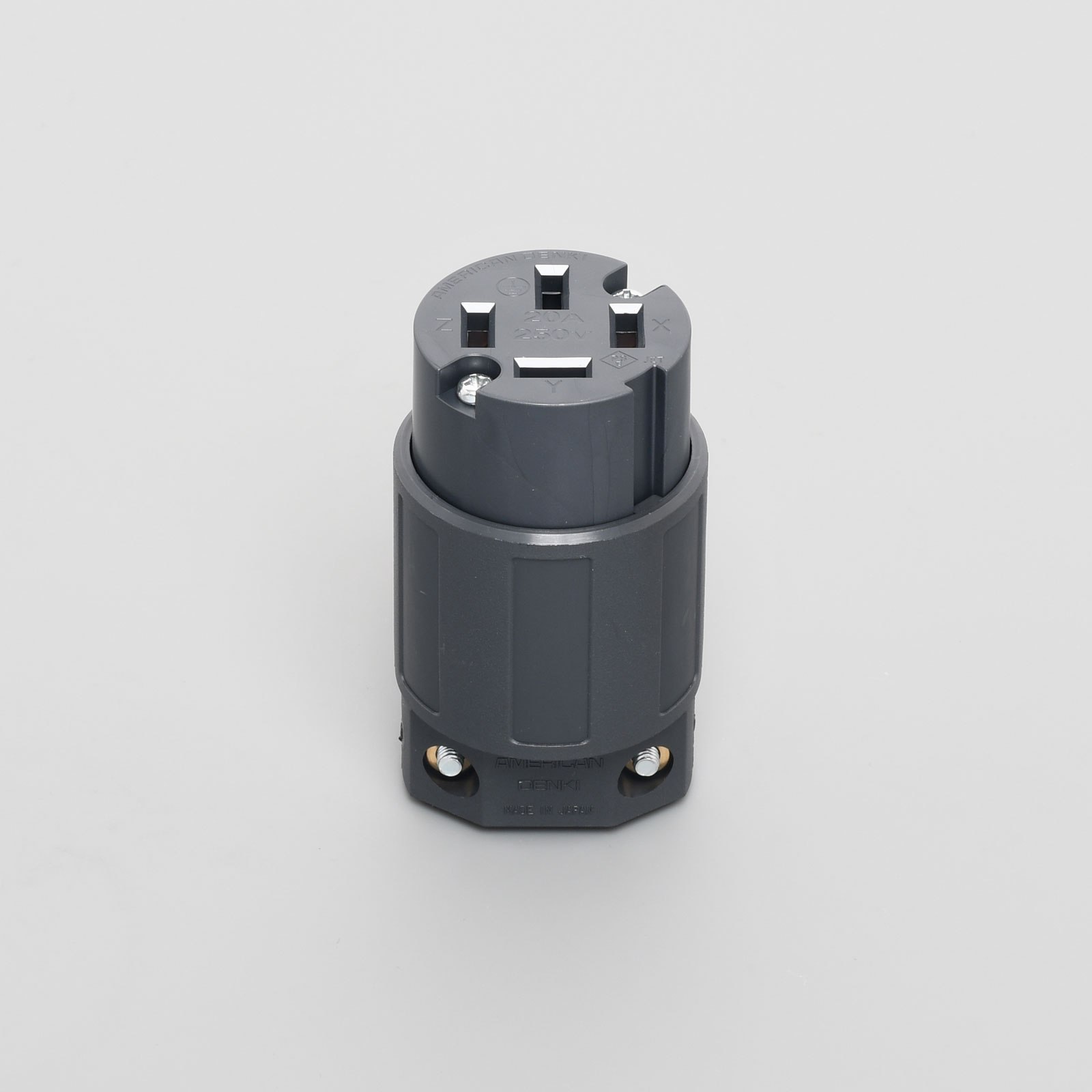 9224N 接地形3P 20A 250V コードコネクタボディ (ナイロンカバー