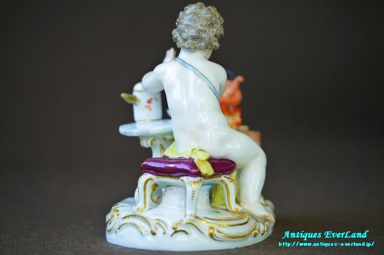 マイセン 四大元素 火 チョコレートメイキング 陶人形