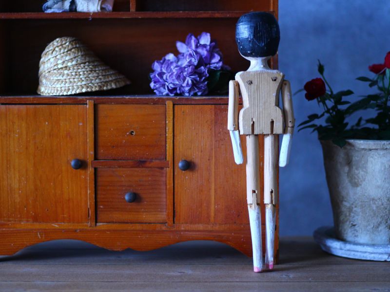 ウッデン ペグ ドール/Wooden Doll/ウッデンドール-/Antique toricoTte