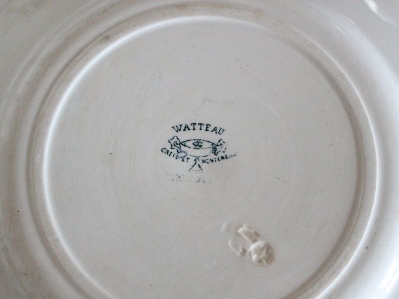 Antique toricoTte SALE++Creil Et Montereau WATTEAU プレート 23cm