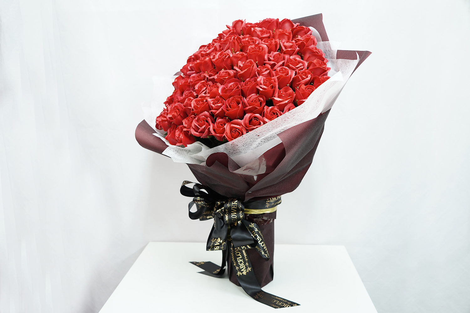 ROSEGIFT] 100本のバラ ソープフラワー プロポーズ 誕生日プレゼント