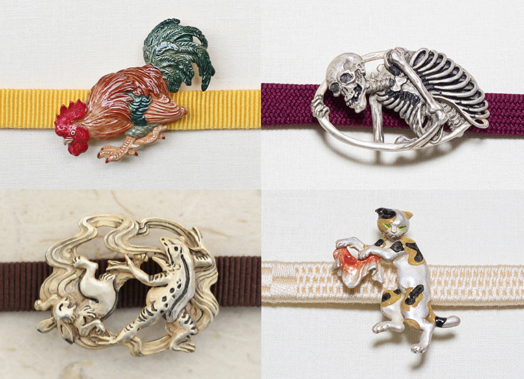 浴衣に小粋な浮世絵のアクセント！「数-SUU-」の帯留めに北斎＆国芳が