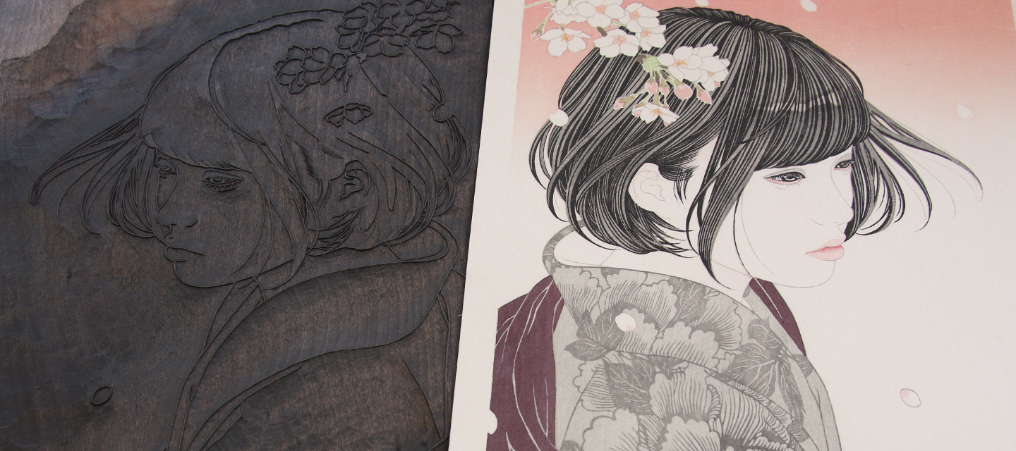 花ざかり | 宮﨑優 | アダチ版画 現代の浮世絵