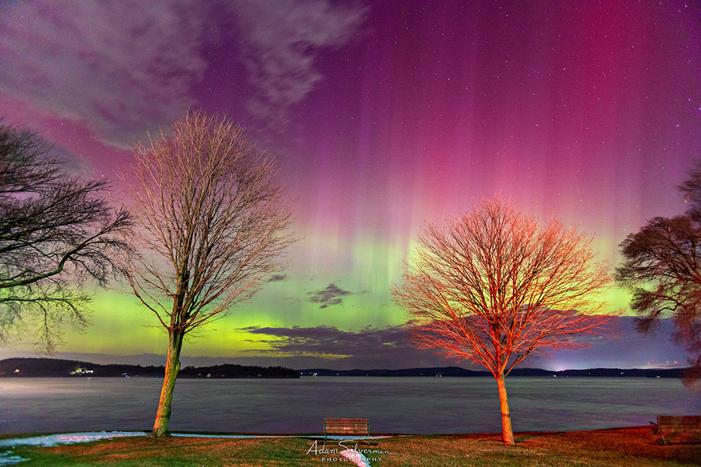 Northern Lights at Malletts Bay - Adam Silverman Photography