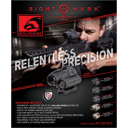 Sightmark Wolverine CSR 1x23 4MOA Red Dot Sight, Waterproof, Fog