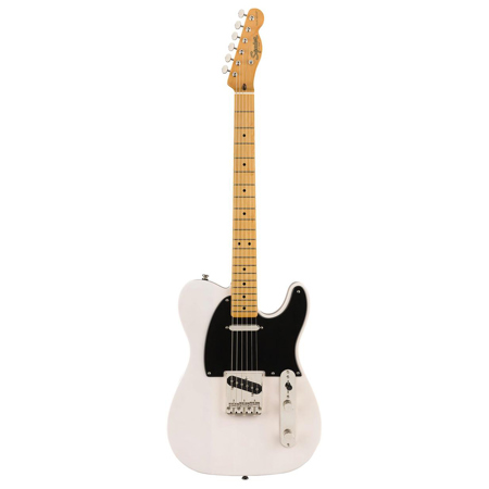 Squier Classic Vibe 50s Telecaster Electric Guitar, Maple, White