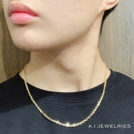 k18 18金 アズキ ネックレス 0.93φ 50cm / k18 azuki necklace 0.93φ