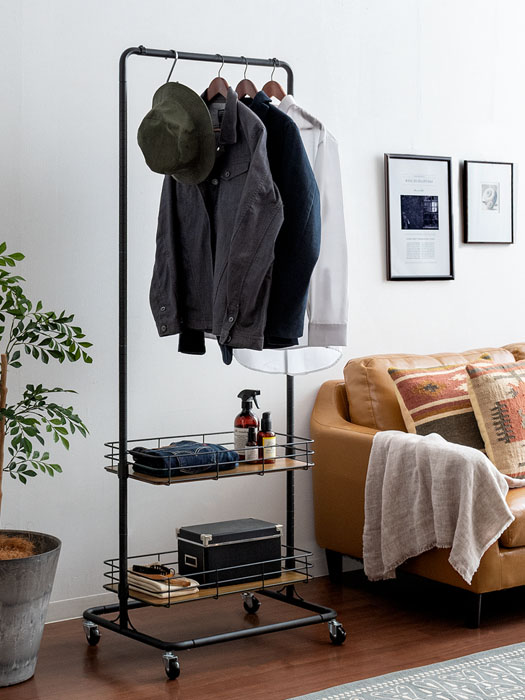 可動棚付きハンガーラック Victor(ビクター) | 家具・インテリア通販