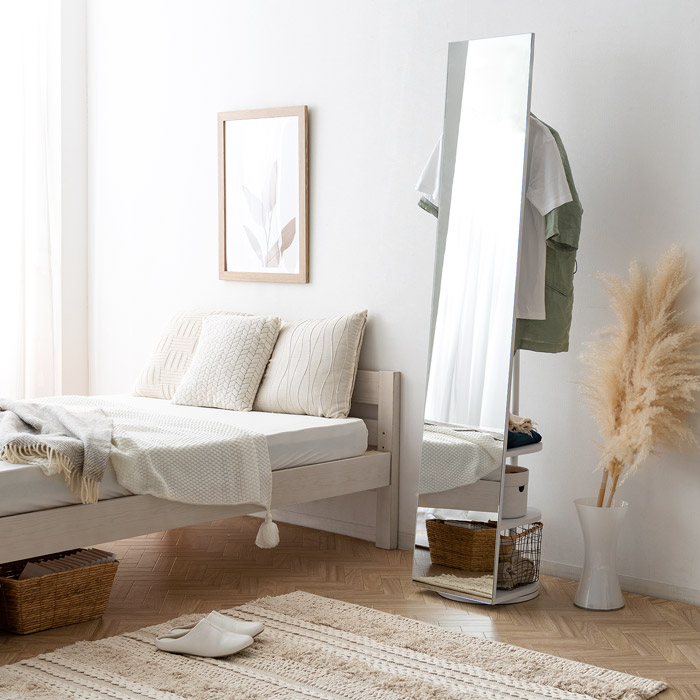 収納付きスタンドミラー SOFIA(ソフィア) | 家具・インテリア通販