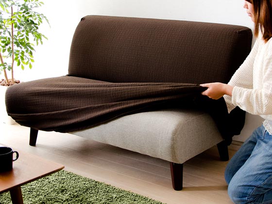 ソファカバー 2人掛け 洗える 伸びる 日本製 肘掛けなし ESPINO | 家具