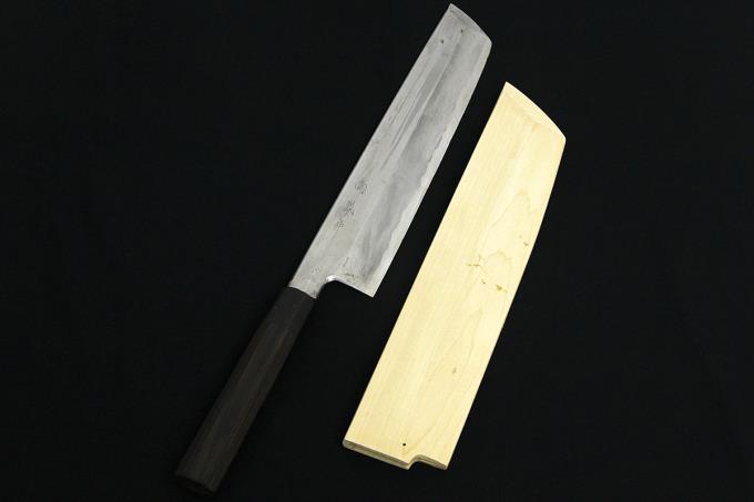 鈴木商事 鱧切包丁 尺 306mm 霞 極上 白鋼 水牛黒檀八角柄 白鞘付 O631