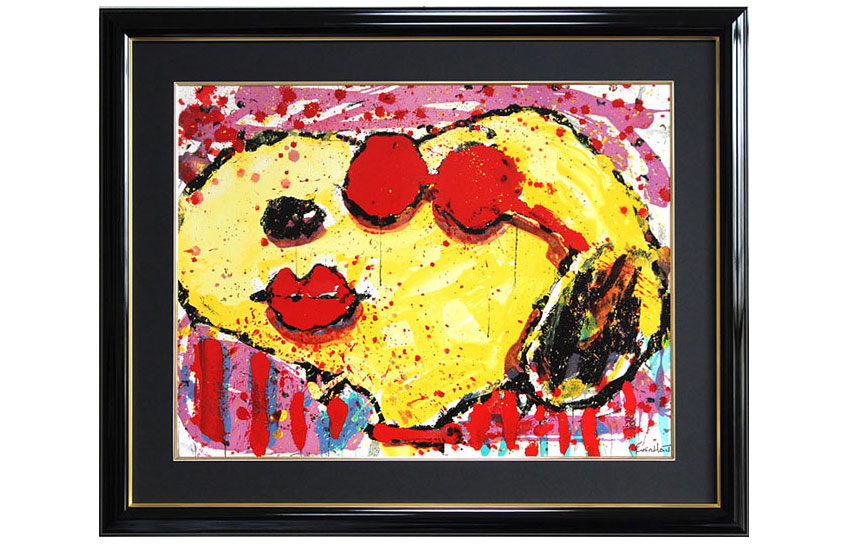 トム・エバハート(Tom Everhart)版画 very cool dog lips in brentwood