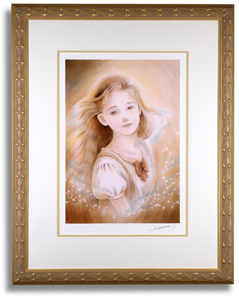 堀江祐理子「憧れ」 自筆サイン、エディションナンバー入り限定版画