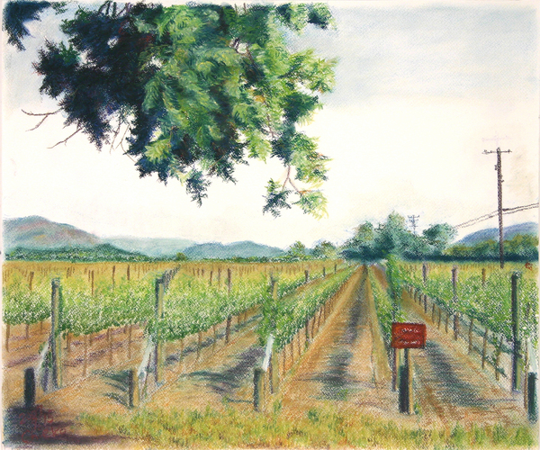 5月のぶどう畑」 by ちえぞう｜Artmeter｜暮らしを彩るアートが