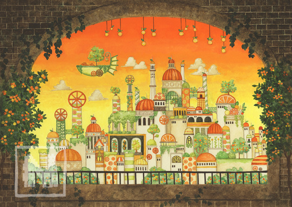 オレンジの宮殿」 by 西村 典子｜Artmeter｜暮らしを彩るアートが