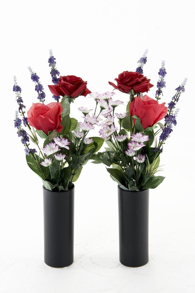 アーティフィシャルフラワー・造花 お墓・お仏壇向け仏花・供花1対