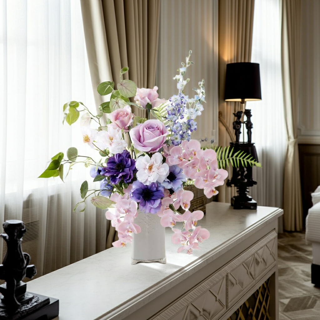 造花・アーティフィシャルフラワー・インテリアアレンジメント】バラや