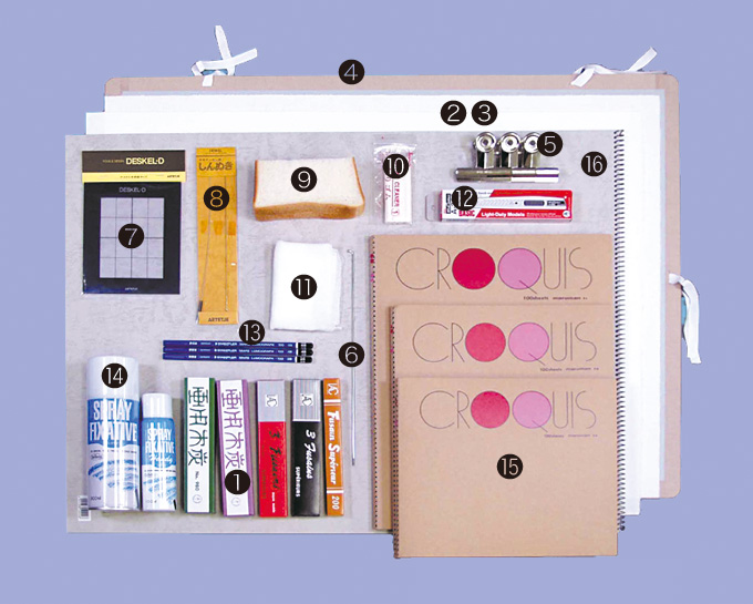 準備する画材・道具