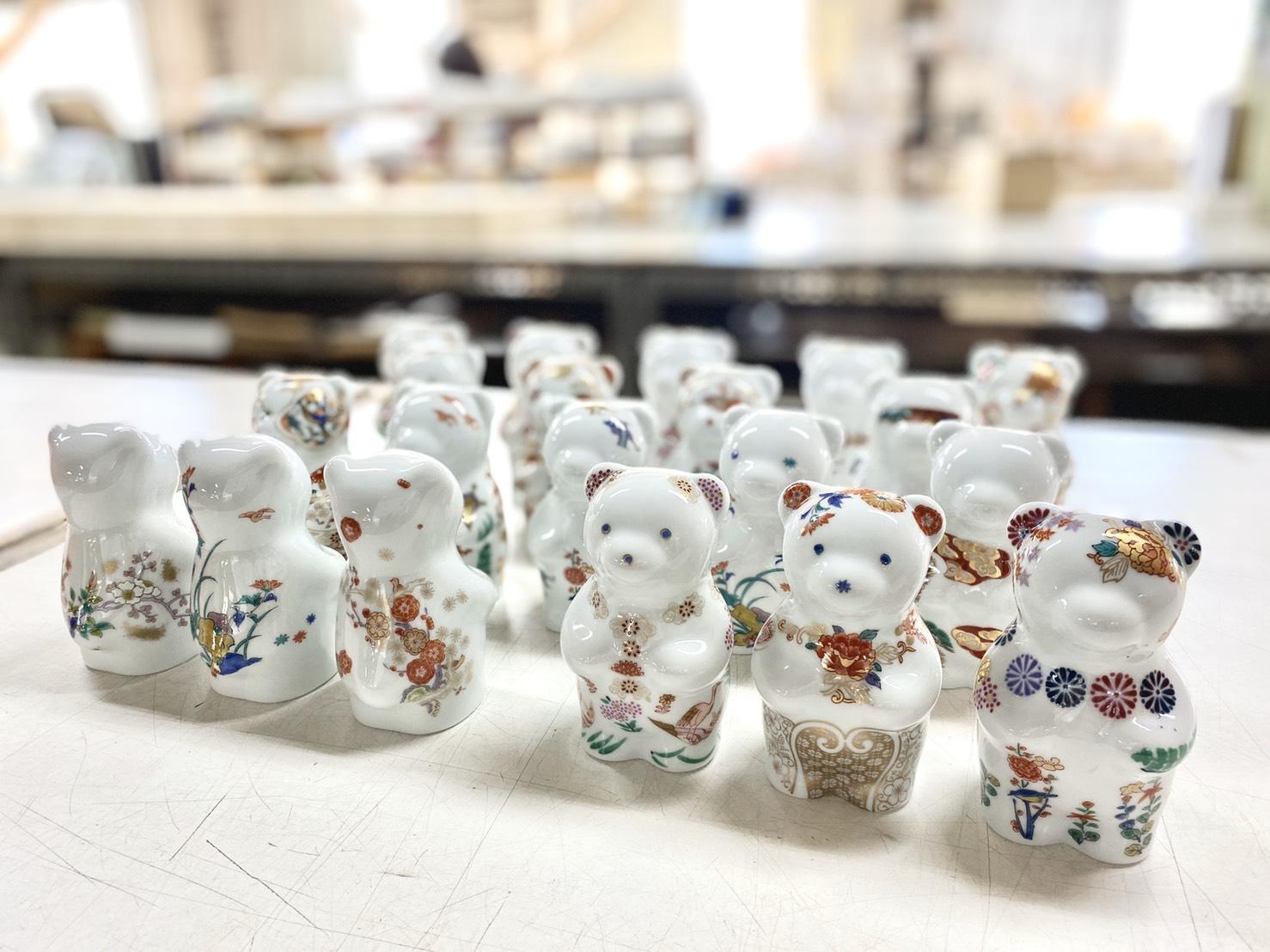 賞美堂本店の有田焼フィギュア「momoco bear」転写体験キット 2020年4