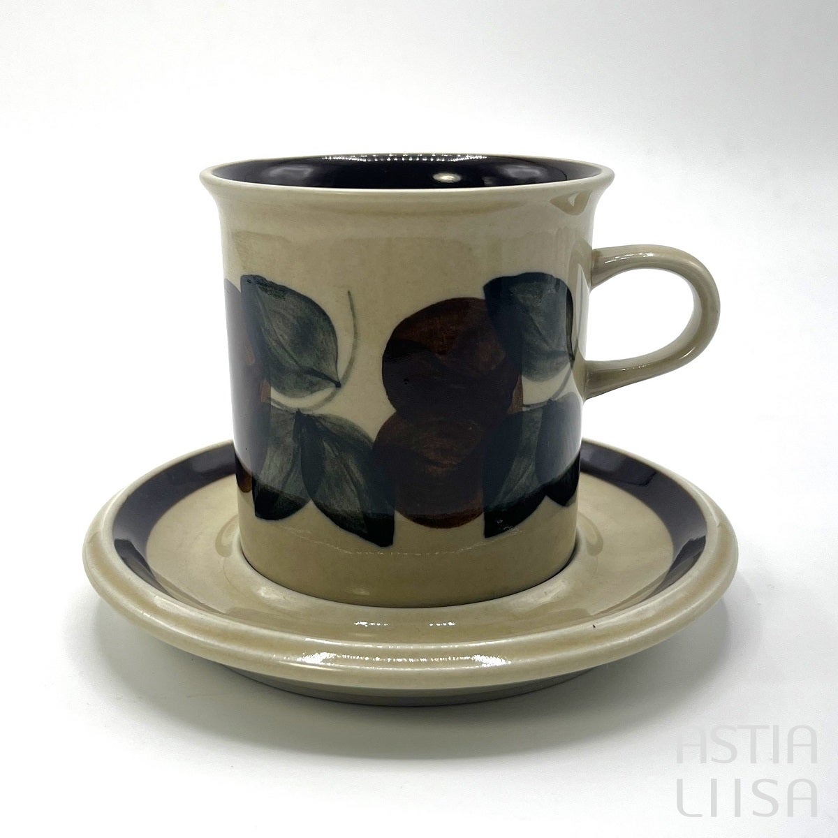 Arabia Ruija マグカップ+ソーサー 300 ml, ヴィンテージ | Astialiisa